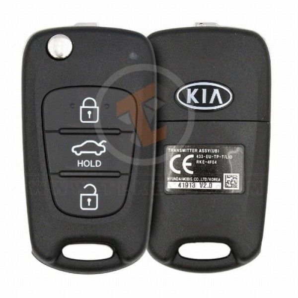 Genuine Kia Rio Flip Key Remote 2011 2012 P/N: 95430-1W152 433MHz Transponder Chip DST80