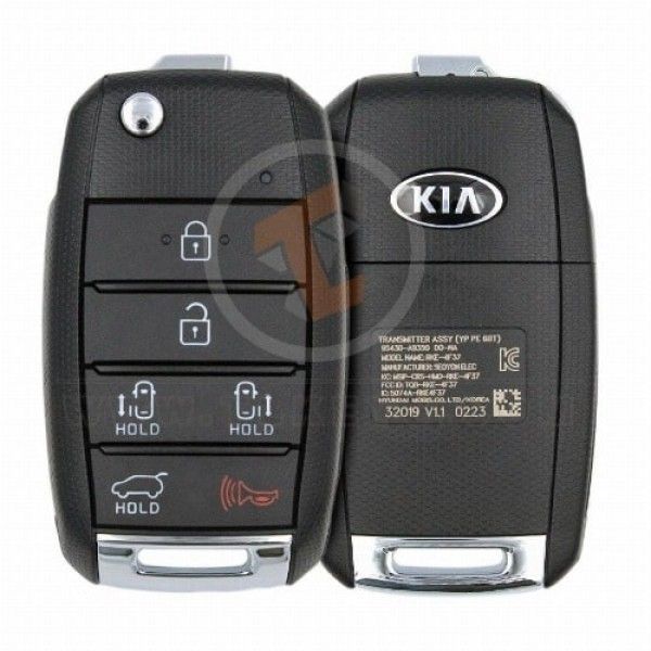 Genuine Kia Sedona Sedona EX Flip Key Remote 2019 2021 P/N: 95430-A9350 Panic Button Yes