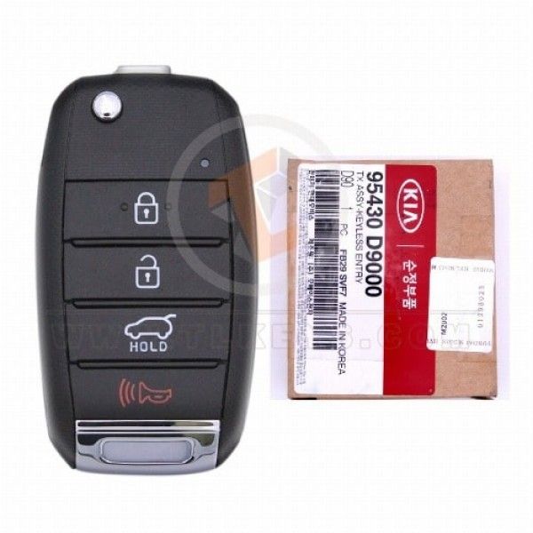 Genuine Kia Sportage Flip Key Remote P/N: 95430-D9000 433MHz Transponder Chip ID 46