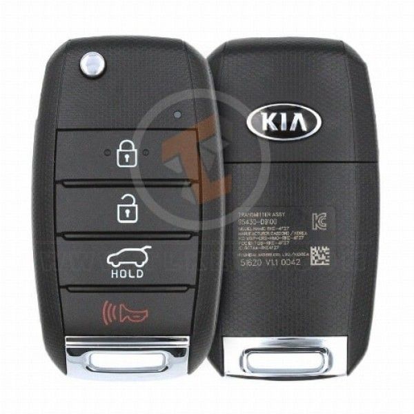 Genuine Kia Sportage Flip Key Remote 2016 2020 P/N: 95430-D9100 Panic Button Yes