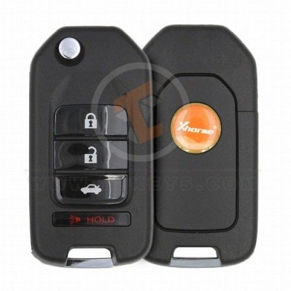 Xhorse XKHO01EN Wired Flip Key Remote 4 Buttons Without Chip Xhorse Remotes