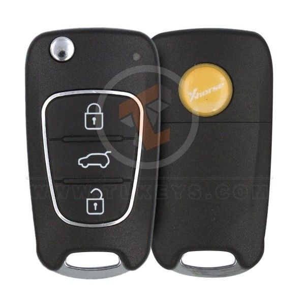 Xhorse XKHY02EN Wired Flip Key Remote 3 Buttons Without Chip Xhorse