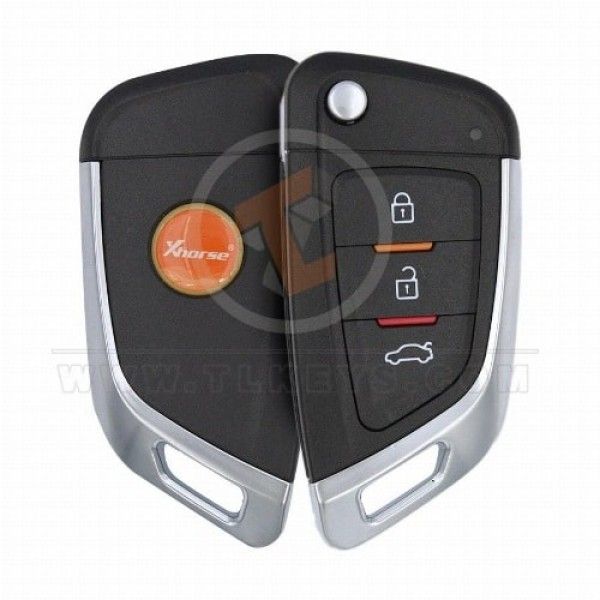 Xhorse XKKF02EN Universal Wired Flip Key Remote 3 Buttons Without Chip Xhorse Remotes