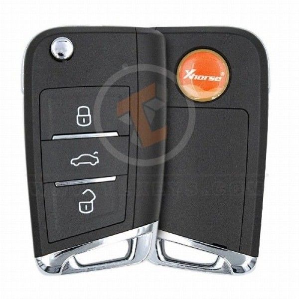 Xhorse XKMQB1EN Wired Flip Key Remote 3 Buttons Without Chip Xhorse